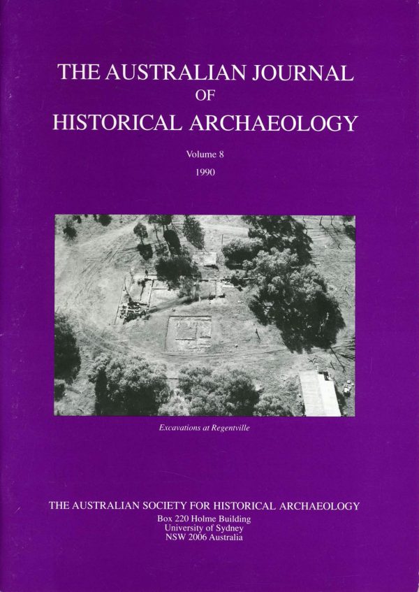 Australian Journal of Historical Archaeology Volume 8 cover
