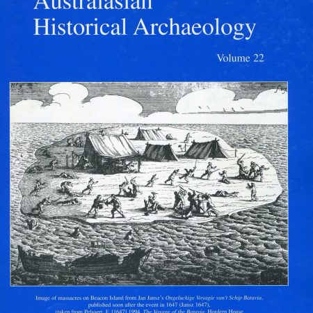Cover of Australasian Historical Archaeology volume 22 (2004)